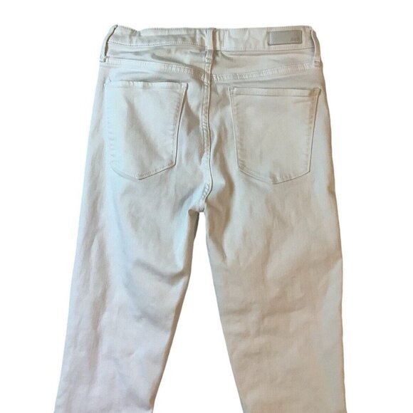 Abercrombie & Fitch Jeans Size 4 R Womens White Simone High Rise Super Skinny - Picture 4 of 10